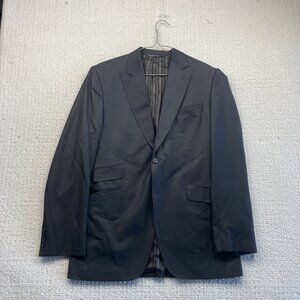 Jack Victor Collection Zack CT Sport Coat Jacket Men's 40R Wool Grey Super 120's